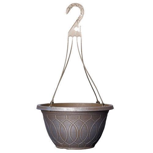 Monaco Hanging Basket 12" Grey Blue - Pretty Pots