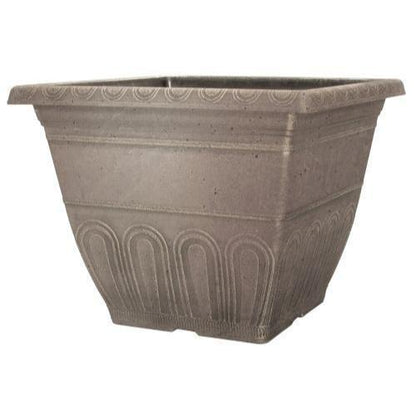 Valencia Planter Square 12" Faux Leather - Pretty Pots