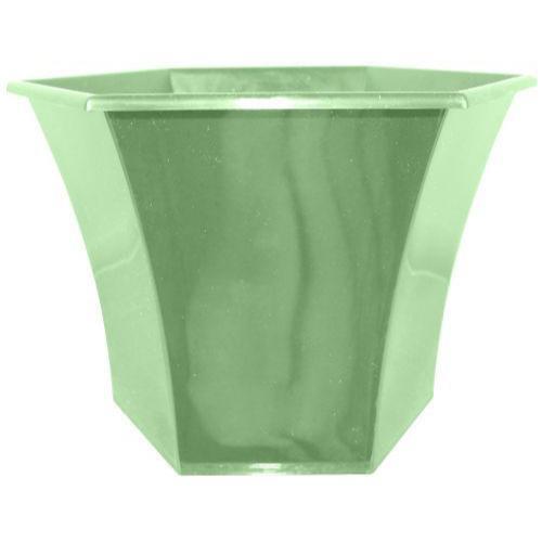 Verona Planter Hexagonal 20cm Sage Green - Pretty Pots