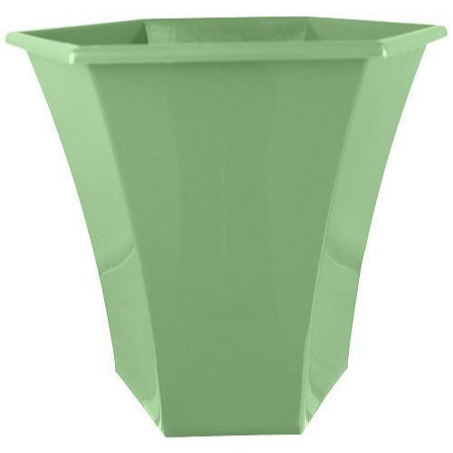 Verona Planter Hexagonal 27cm Sage Green - Pretty Pots