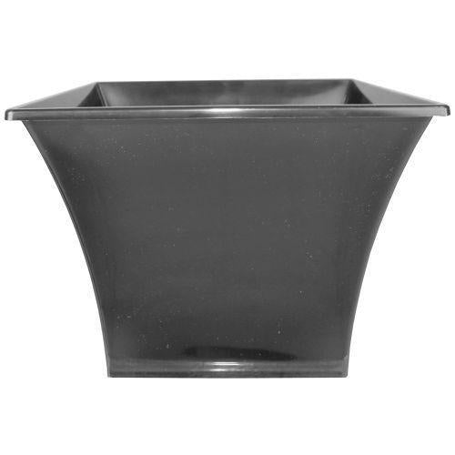 Verona Planter Square 20cm Black - Pretty Pots