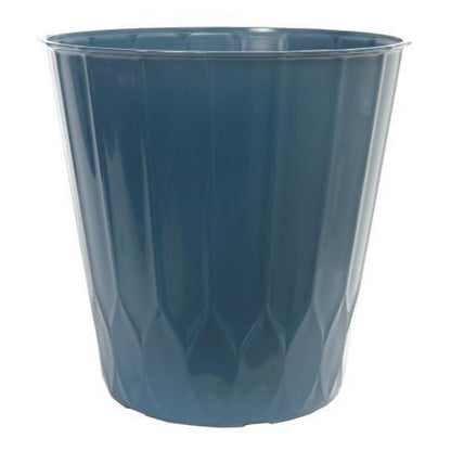 Wilson Planter Flow Material Tall 14" Polished Lagoon Teal - Pretty Pots