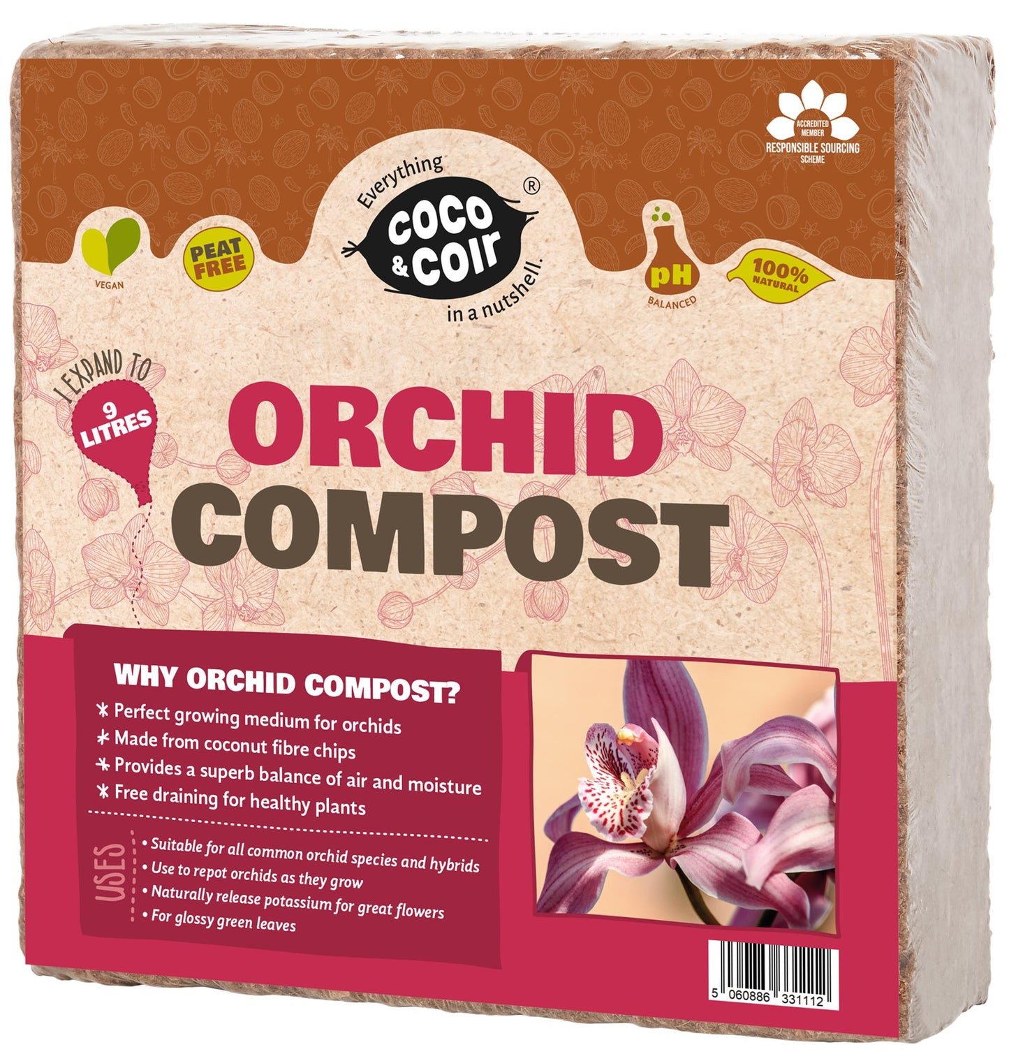 Coco & Coir Orchid Compost – 9L - Pretty Pots