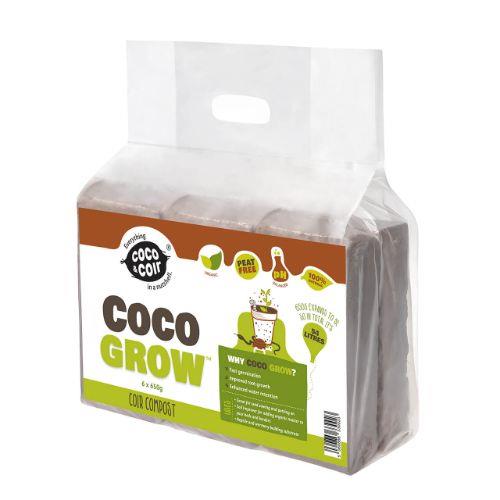 Coco and Coir Coco Grow 6 x 9lt - Pretty Pots