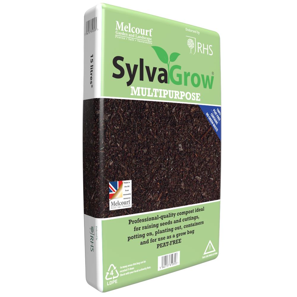 Melcourt Sylvagrow Peat Free Sustainable Growing Medium Compost 15lt Carry Bag